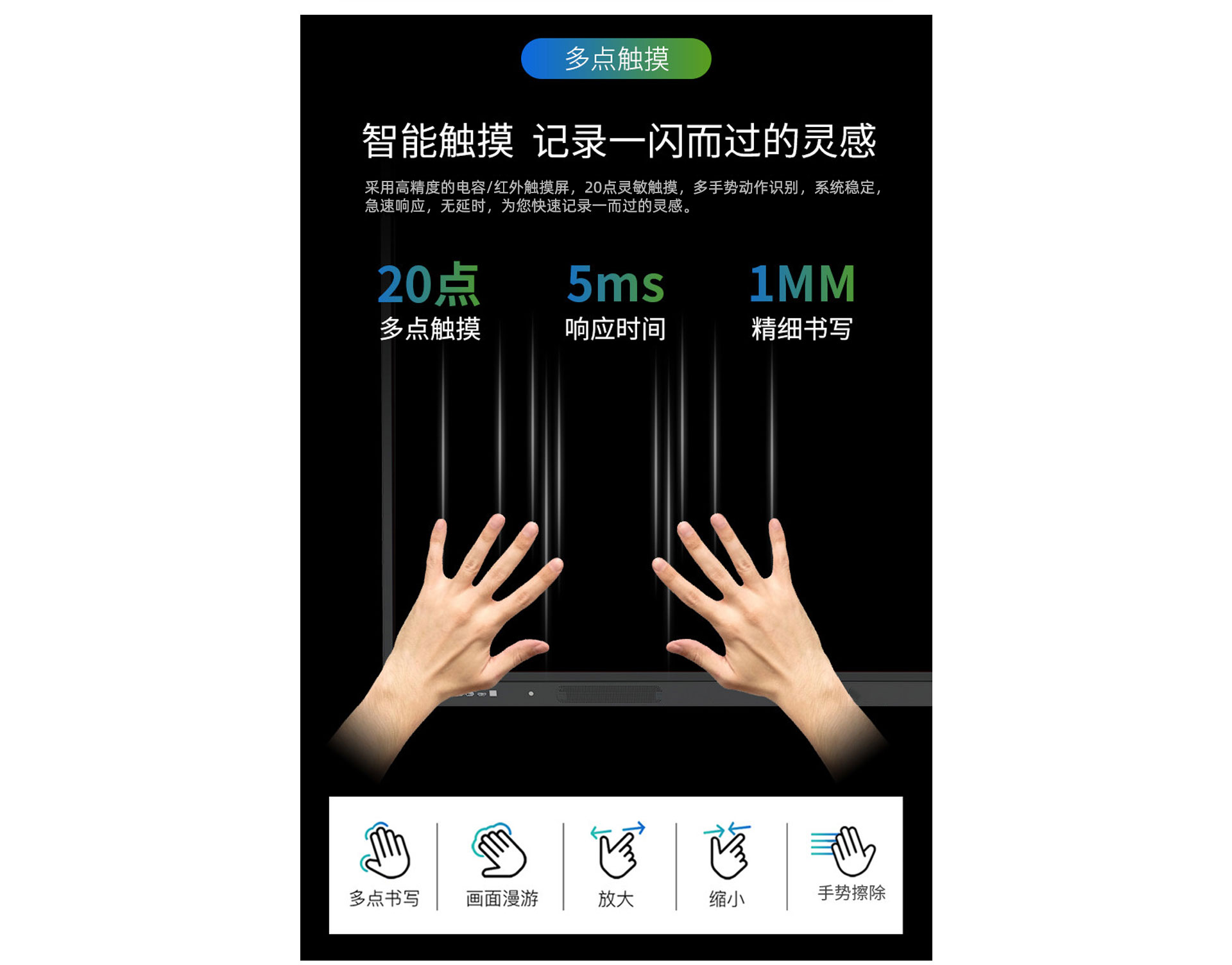 银娱优越会·geg科技K12教学一体机20点触控，无延迟